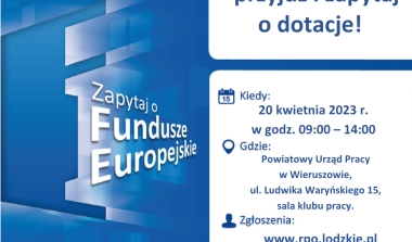 Bezpłatne konsultacje z zakresu możliwości uzyskania wsparcia ze środk&oacute;w Unii Europejskiej