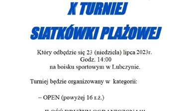 Turniej siatk&oacute;wki plażowej w Lubczynie