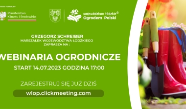 O ogrodach bez ogr&oacute;dek - zapraszamy na ogrodowe webinaria!
