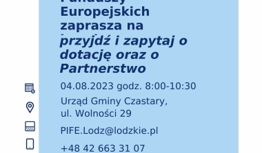 Mobilny Punkt Informacyjny na temat Funduszy Europejskich i Partnerstwa Publiczno-Prywatnego