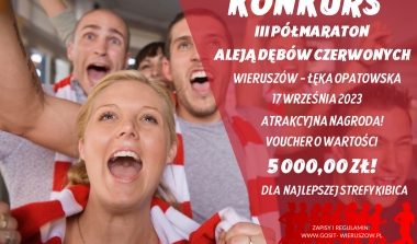 Najlepsza strefa kibica podczas III P&oacute;łmaratonu Aleją Dęb&oacute;w Czerwonych