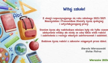 Nowy Rok Szkolny 2023/2024