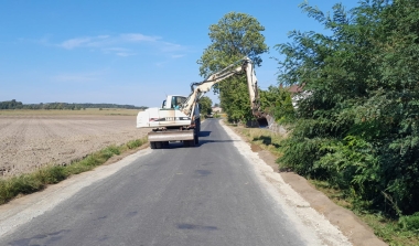Prace modernizacyjne drogi powiatowej nr 4546 Huta‒Dymki
