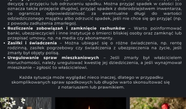 Co zrobić po śmierci bliskiej osoby? 