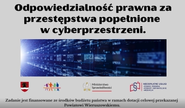 Odpowiedzialność prawna za przestępstwa popełnione w cyberprzestrzeni