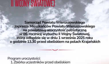 Zaproszenie na powiatową uroczystość patriotyczną