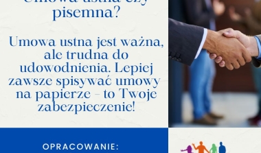 Umowa ustna czy pisemna?