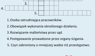 Sprawdź swoją wiedzę &ndash; krzyż&oacute;wka z prawa i życia codziennego!