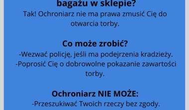 Czy musisz udostępnić zawartość swojej torby w sklepie?