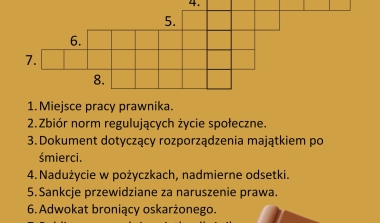 Rozwiąż &bdquo;Krzyż&oacute;wkę prawną&rdquo;