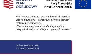 Nieodpłatne przekazanie sprzętu w ramach projektu KPO dla uczni&oacute;w szk&oacute;ł prowadzonych przez Powiat Wieruszowski