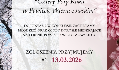 II Powiatowy Konkurs Plastyczny "Cztery Pory Roku w Powiecie Wieruszowskim"