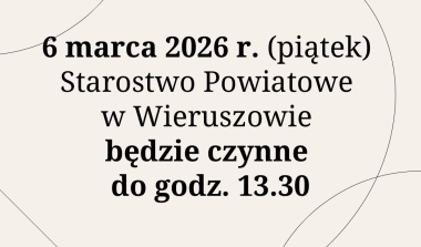 Godziny pracy 6 marca 2026 r.